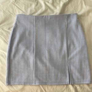 Blue zip-up Forever 21 skirt